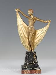 I cannot verify the age or artist/company but cat statue could have originated from france. Henri Desire Grisard Art Deco Bronze Figure 20th Century Decorative Arts