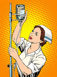 Nurse With Dropper Nurse Art Nurse Drawing Pop Art