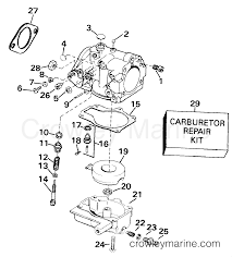 Johnson 25 cv 2 temps. Carburetor 25 H P 1993 Evinrude Outboards 25 E25teets Crowley Marine