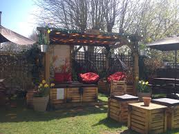 Pub Garden Hanging Things From Stairs Backyard Beer Garden Beer Garden Ideas Backyard