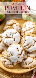 Spiced Pumpkin Oatmeal Cookies Recipe In 2020 Pumpkin Oatmeal Cookies Pumpkin Spice Cookies Pumpkin Oatmeal