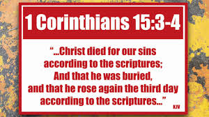 Image result for images for 1Corinthians 15:3-4