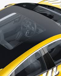 Download Coupe Crossover Suv Mockup Back Half Side View High Angle Shot In Vehicle Mockups On Yellow Images Object Mockups PSD Mockup Templates