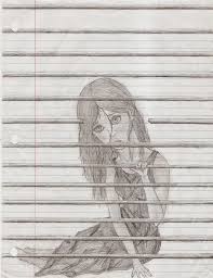 Fun Inventors Optical Illusion Drawing On Lined Paper Drawings On Lined Paper Optical Illusion Drawing Illusion Drawings