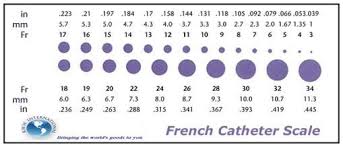 french catheter size chart the french catheter scale