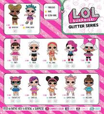 Lol Surprise Glitter Series Doll Checklist List Lol Dolls Free Kids Coloring Pages Sister Dolls