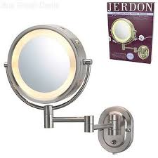 jerdon 5x lighted makeup mirror 8 inch