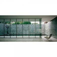 The foundation mies van der rohe was set up in 1983 by the barcelona city hall with the initial purpose of reconstructing the german pavilion besides conserving and disseminating knowledge about the mies van der rohe pavilion, this place today also fosters debate on and awareness of. Mies Van Der Rohe Pavilion Poster 7