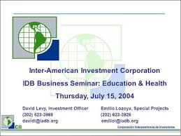 Inter American Development Bank Overview Of The Inter
