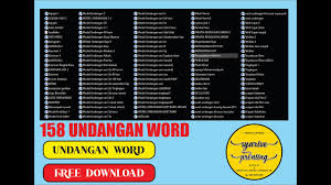 Maybe you would like to learn more about one of these? 158 Undangan Word Gratis Youtube