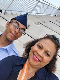 Finally got to hug my son at the Airman coin ceremony.