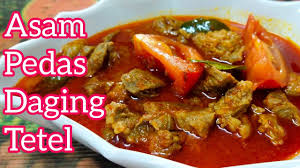 Masakan asam pedas terkenal dalam masyarakat melayu di malaysia khususnya di negeri melaka daging tetel ialah bahagian daging yang lembut yang bercampur dengan urat, tulang, lemak biasa. Daging Tetel Masak Asam Pedas Asam Pedas Daging Tetel Tersangat Sedap Youtube
