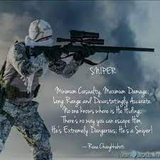 He who will pray to god eagerly will see him. Sniper Minimum Casualty Quotes Writings By Runa Changkkakoti Yourquote