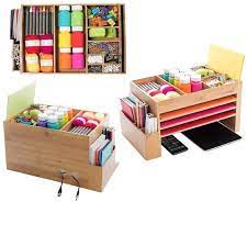 Art And Craft Supplies Storage Box Caddy Holder Kid S Teacher S Desk Organiser Small Desk Tidy Sewing Storage Box Sewing Storage Sewing Room Design