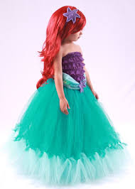 Tutu Skirt Teal Princess Ariel Mermaid Costume 5 6 Youth Girl Mermaid Halloween Mermaid Costume Ariel Costumes