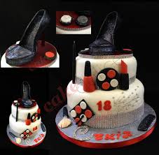 Shoes And Make Up Cake Gateau Chaussure Et Maquillage Cake Desserts Birthday Cake