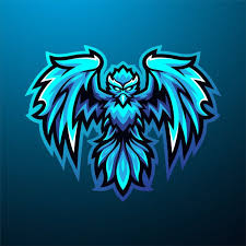  Blue Phoenix Esport Mascot Logo Logo Design Art Photo Logo Design Team Logo Design