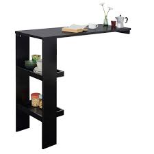 Maybe you would like to learn more about one of these? Sobuy Fwt55 Sch Wall Mounted Kitchen Breakfast Bar Table Dining Table Coffee Bar With 2 Storage Shelves Stool Not Included Buy Online In Antigua And Barbuda At Antigua Desertcart Com Productid 88563215