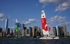 Buttons, twist grips and a colorful dial: Sailing News F50 Catamaran Sail Gp Act 3 New York Usa Final Results