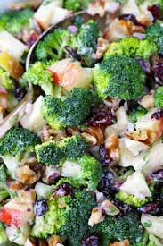 Broccoli Salad With Apples Walnuts And Cranberries Recipe Apple Salad Recipes Broccoli Salad Recipe Best Broccoli Salad Recipe