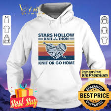Let's get together and knit for charity! Stars Hollow Knit A Thon Heart Knit Or Go Home Vintage Shirt Hoodie Sweatshirt Longsleeve Tee