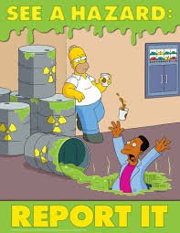 Simpsons Poster Kitchen Hazards Safety Poster Simpsons With Images Health And Safety Poster Health And Safety Occupational Health And Safety