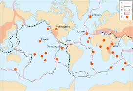 Map Of The Tectonic Hotspots Geology Plate Tectonics Unique Maps