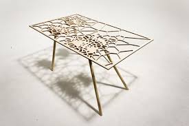 Innovative Table Design That Combines Edginess With A Digital Biology Fall Off By Sam Stringleman Dining Table Design Furniture Unique Tables