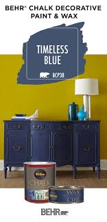 Mud puddle a very rich, creamy, taupe chalk mineral paint. Give Old Furniture A Brand New Style With Behr Chalk Decorative Paint Wax The Dark Na Living Room Decor Furniture Dark Furniture Living Room Blue Furniture