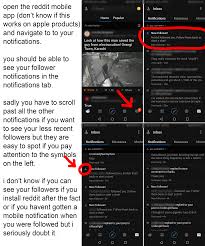 The most foolproof way to check that you're shadowbanned on reddit and not being. Android 9 1 0 How To See Your Reddit Follower Notifications Names On Mobile Redditmobile