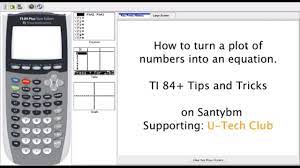 Find The Equation From Any Set Of Points Ti 84 Se Tips And Tricks Youtube