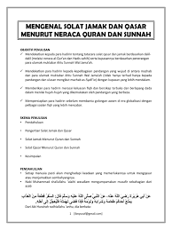 Makalah dauroh marhalah 2 kammi daerah jakarta timur. Mengenal Solat Jamak Dan Qasar Disusun Oleh Ezry Fahmy Eddy Yusof