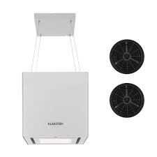 Klarstein Kronleuchter Pack Hotte Decorative Ilot 45cm 2 Filtres Recyclage D Air Evacuation 600m H Classe A Verre Blanc Achat Vente Hotte Cdiscount