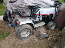 Collectible classic garden tractor made with real steel and some hard to find accessories. 1984 Sears Craftsman Gt 18 Model 917 253 744 Restoration Project Garden Tractor Forums