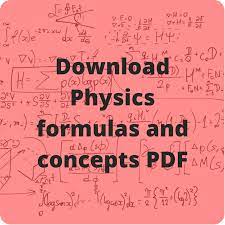 Physics Formulas For Neet Physics Formulas Physics Formula
