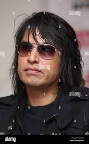 American rock band The Exies attending Muz-TV Russia 2010 Award ceremony in  Moscow. Pictured: Freddy Herrera , member of the band Stock Photo