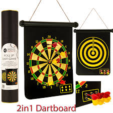 Aside from being good at playing darts, you also need a really good dart board to play with. Fineway New 2 In 1 Magnetic Dartboard Roll Up 6 Magnet Darts Game Dart Board Double Sided Fun Buy Online In Aruba At Aruba Desertcart Com Productid 50028049