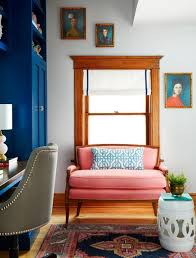 Navy Blue And Coral Blush Pink Interior Blue Coral Living Room Navy Blue Living Room Coral Living Rooms