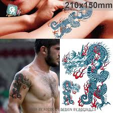 Is it completely crazy, or is this just another way for someone to express their artistic side? Lc 849 Terbaru Keren Pria Sementara Tubuh Stiker Tato Cina Biru Naga Totem Tattoo Desain Untuk Laki Laki Temporary Body Tattoos Body Tattootattoo Sticker Aliexpress