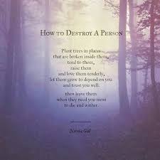 How To Destroy A Person How Are You Feeling Dark Poetry Quotes