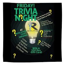 Feb 16, 2021 on wednesday nights in fayetteville, n.c., groups of pe. Friday Night Trivia Revbeer