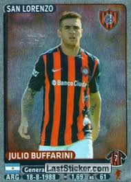 En el nuevo gasómetro hubo banderas, silbidos e insultos para el lateral que ahora viste la camiseta llegó el día y los hinchas de san lorenzo se expresaron. Sticker 359 Julio Buffarini Panini Futbol Argentino 2015 Laststicker Com