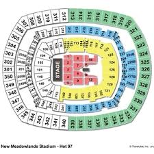 Metlife Stadium Seating Chart Summer Jam 2013
