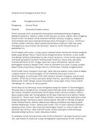 Ini adalah contoh salah satu hikayat dari pelajaran bahasa indonesia kelas x, semester 2, beserta unsur intrinsik dan juga unsur ekstrinsiknya. Sinopsis Novel Ronggeng Dukuh Paruk