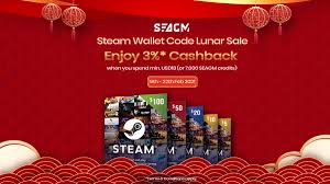 Steam gift card 50 work just like a gift certificate that can be redeemed on steam for the purchase of games, software, wallet credit, and any other note: Buy Steam Gift Card At Seagm This Steam Lunar Sale 2021 And Enjoy Cashback Seagm News