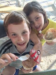 Evan, Naomi and Sean Perrone-Gray were in NH helping Sean's mother move out  of his childhood home (they also stopped for the world's best ice cream @  Lone Oak in Rochester, NH) …