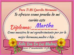 He sido bendecida con una hermana como tú, tan linda y mi amiga querida. El Rincon De Reflexiones Y Pensamientos Feliz Dia De La Madre Hermana