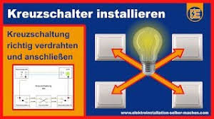 Kreuzschaltung zusammenhängender darstellung / stromlaufplan in aufgelöster darstellung steckdose.die installation von einer kreuzschaltung. Kreuzschaltung Elektroinstallation Selber Machen Com