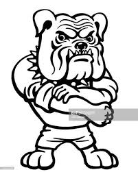 Black And White Bulldog Cartoon Bulldog Rolling Up Sleeve Bulldog Drawing Bulldog Cartoon Bulldog Artwork