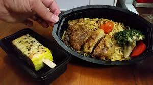 Spaghetti aglio e olio simply means spaghetti with garlic and oil in italian. 7 11 Chicken Chop In Black Pepper Sauce With Spaghetti Aglio Olio Japanese Spicy Cheese Tamagoyaki Youtube
